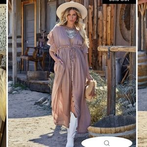 ANIKA POCKETED BUTTON DOWN MAXI VICI COLLECTION